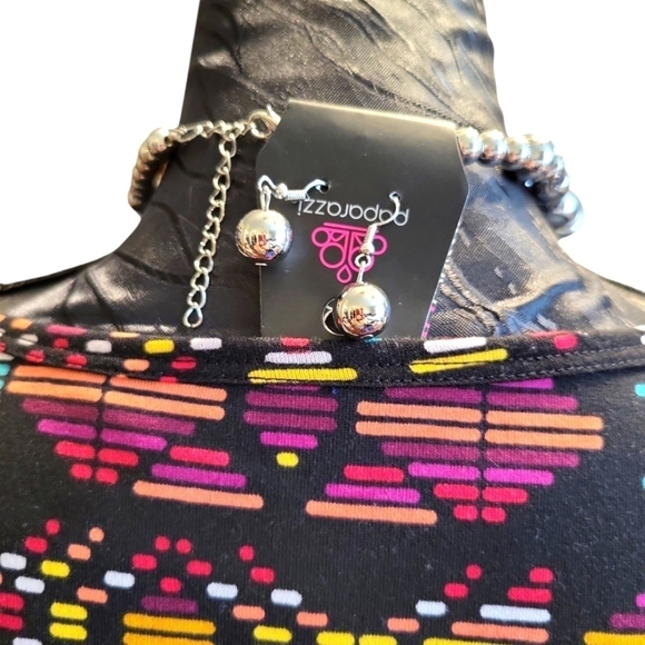 Lularoe Large stretch Women's L/S Top HI/LO - Picture 10 of 13